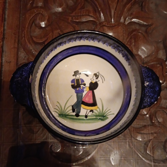 QUIMPER Other - VINTAGE QUIMPER HENRIOT BRETON & BRETONNE DANCING BOWL